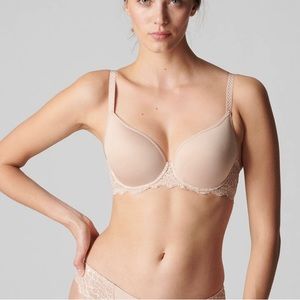 Simone Perele CARESSE  3D Plunge - Peau Rose 32G